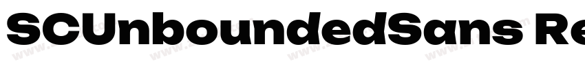 SCUnboundedSans Regu字体转换